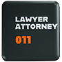 A dark brown button that says 'Lawyer & Attorney' on it